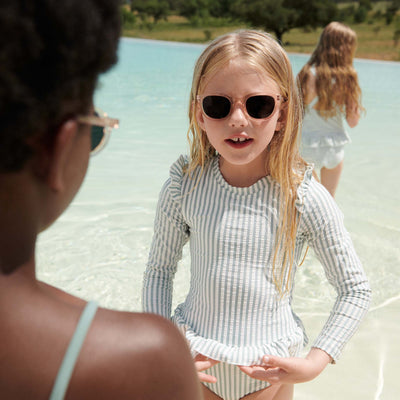 Kinder-Sonnenbrille "Darla Mustard transparent" 4-10 Jahre