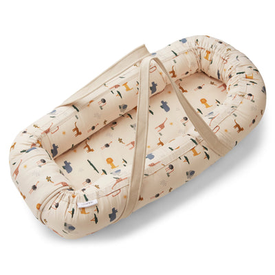 Tragbares Babynest “Gro Safari Sandy Mix”