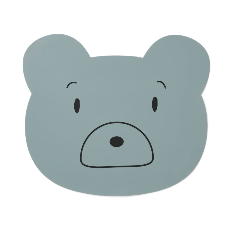 Platzmatte aus Silikon “Aura Mr. Bear Blue Fog”
