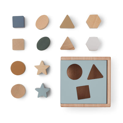Puzzlewürfel “Mark Geometric Blue Fog Multi Mix”