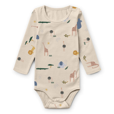 Langarm-Body “Yanni Safari Sandy Mix” 2er Pack