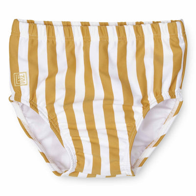 Babybadehose "Anthony Stripe Yellow Mellow / White"