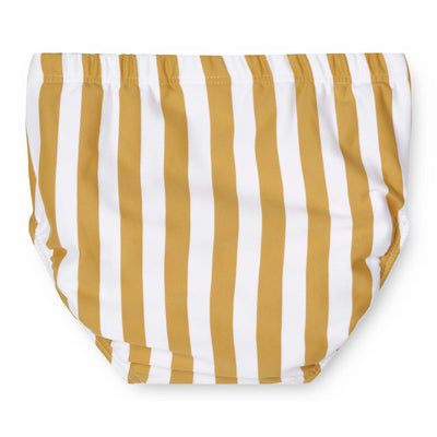 Babybadehose "Anthony Stripe Yellow Mellow / White"