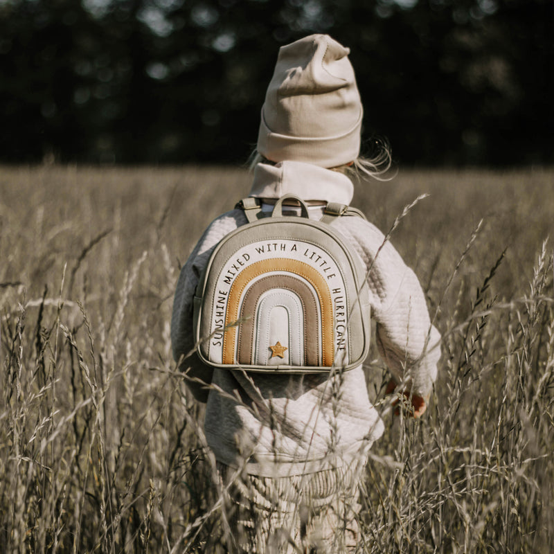 Großer Rucksack “Regenbogen Boho“