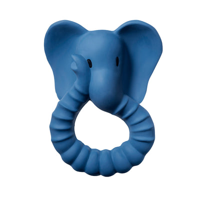 Beißring aus Naturkautschuk “Elephant Dusty Blue”