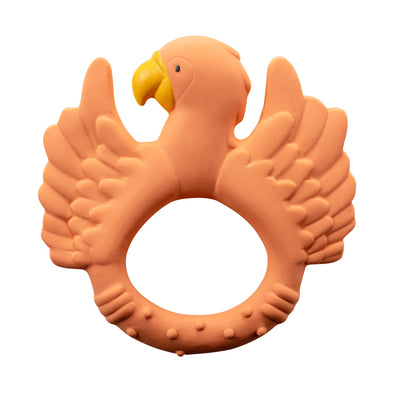 Beißring aus Naturkautschuk “Parrot Orange”