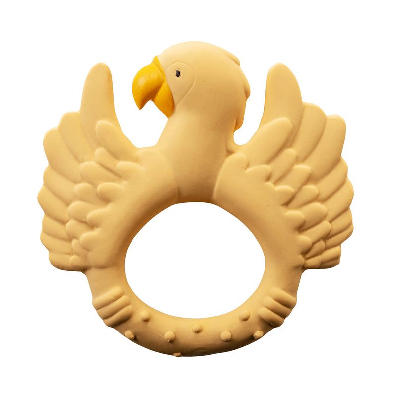 Beißring aus Naturkautschuk “Parrot Yellow”