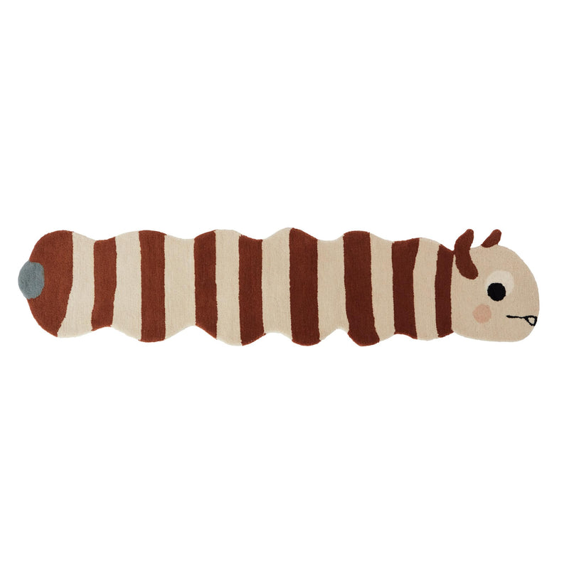 Kinderteppich “Leo Larva  Caramel / Offwhite”