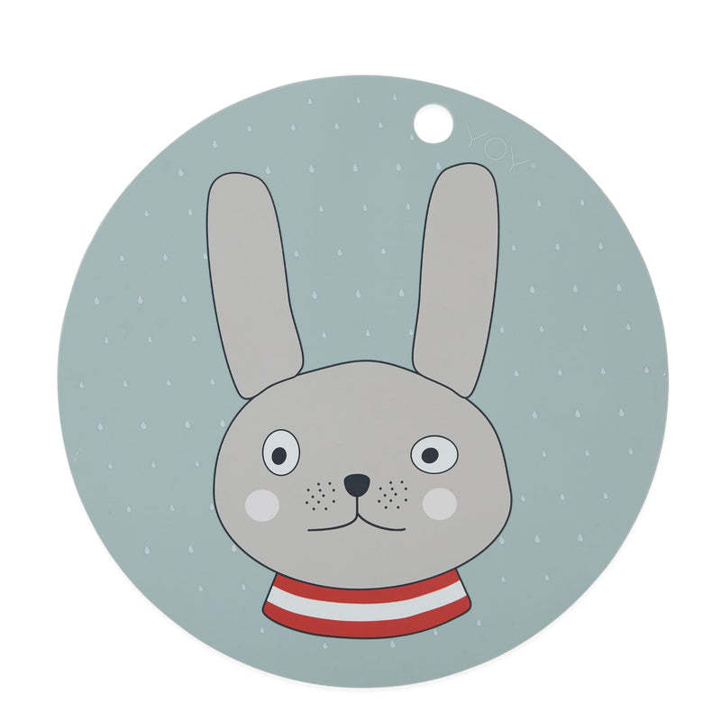 Kinder-Platzmatte aus Silikon “Rabbit Minty”