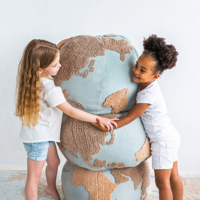 Sitzpuff für Kinder “World Map”