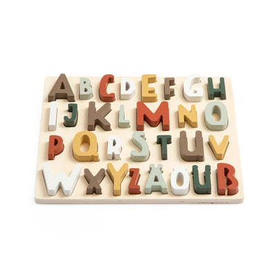 Holzpuzzle “German ABC Mixed Colours“