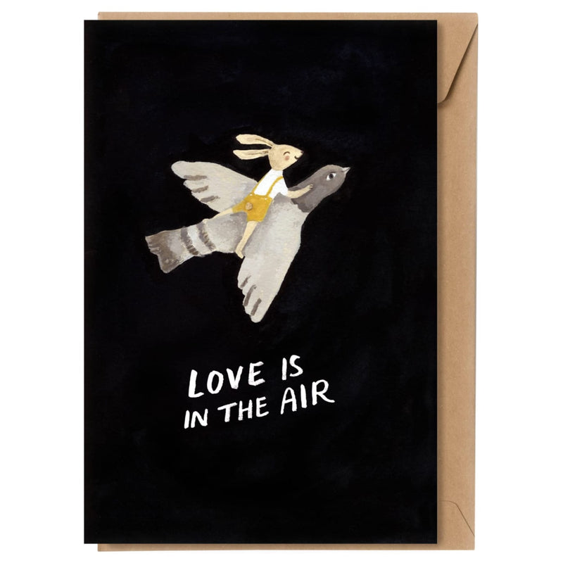 Grußkarte A5 “Love is in the air”
