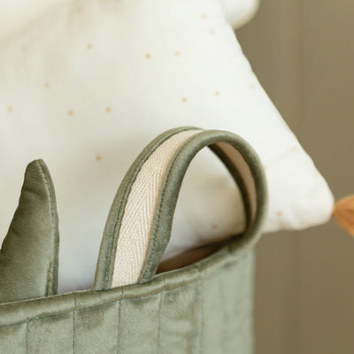 Aufbewahrungskorb “Eco - Velvet Olive Green”