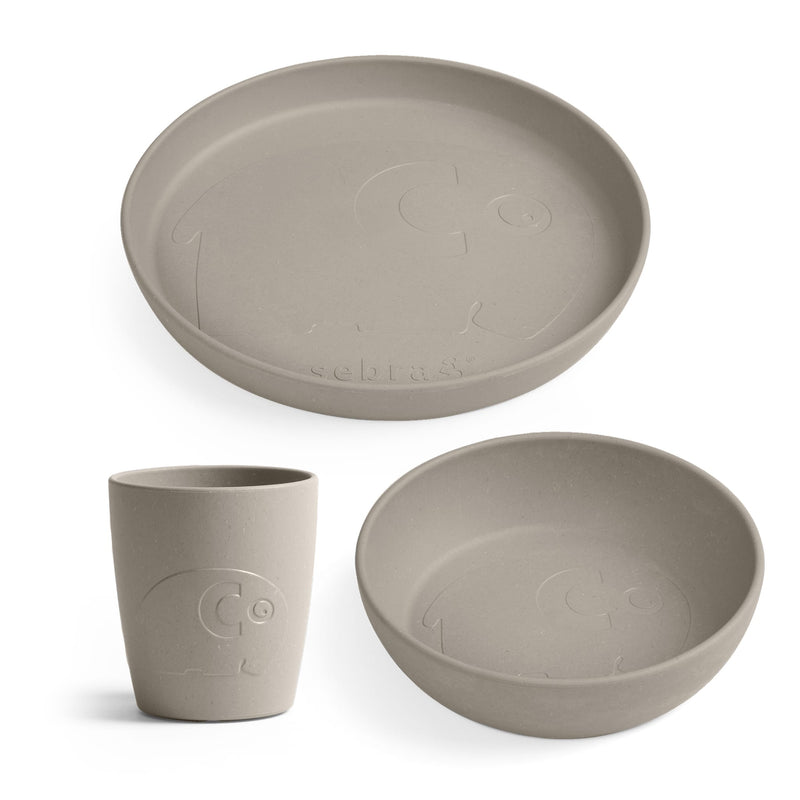 Kinder-Geschirrset "Mums Jetty Beige"