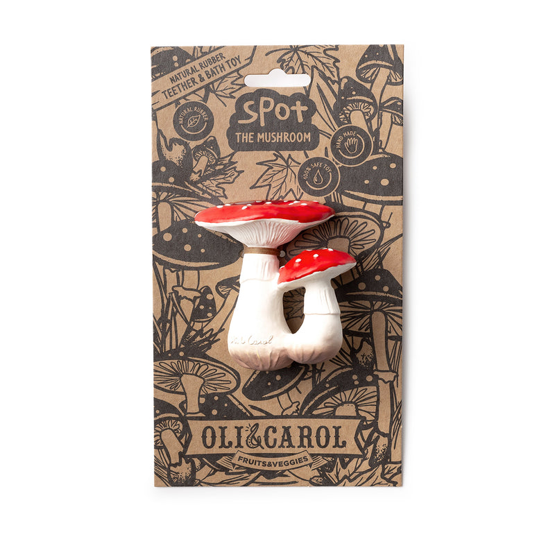 Beißring aus Naturkautschuk “Spot The Mushroom”