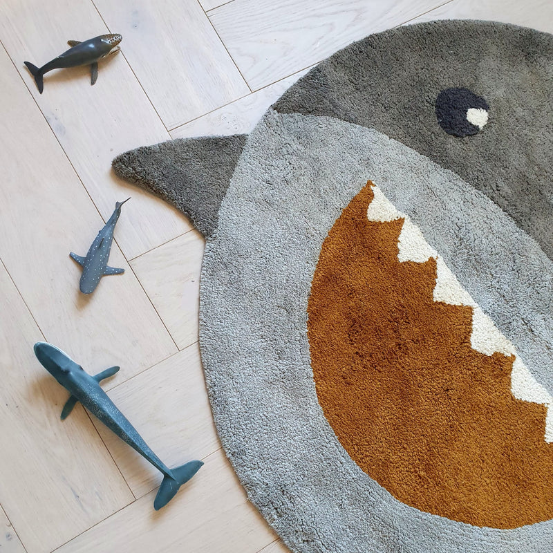 Waschbarer Kinderteppich “Shark” 110cm