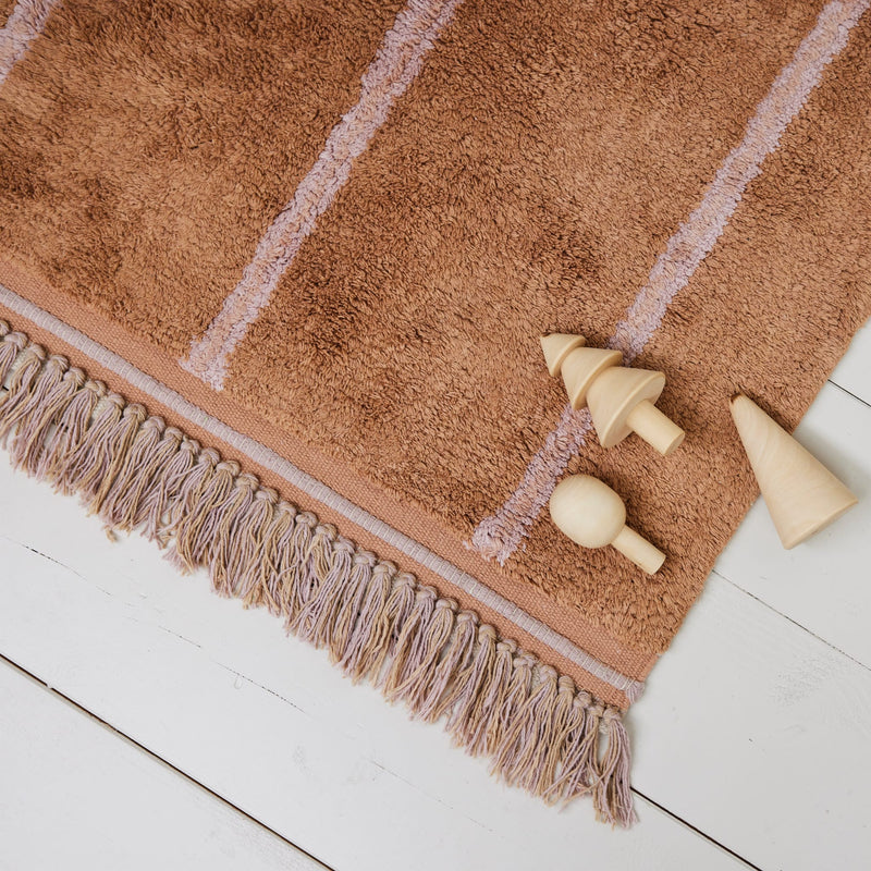 Waschbarer Kinderteppich “Nina Stripe” 180 x 80 cm