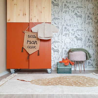 Waschbarer Kinderteppich “Pear” 130 x 90 cm