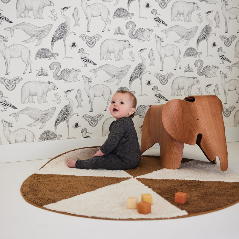 Waschbarer Kinderteppich “Circus” 120 x 120 cm
