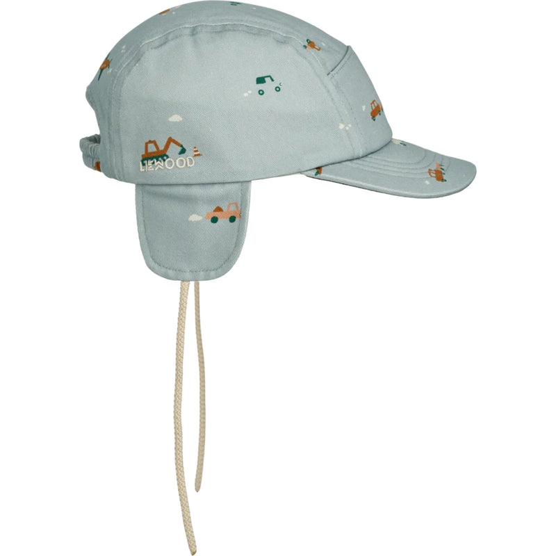 Baby-Sonnenhut "Opal Vehicles / Dove blue"