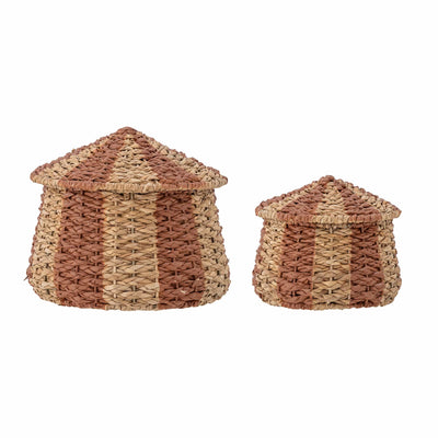 Aufbewahrungskorb mit Deckel für Kinderzimmer “Ruddi” 2er Set