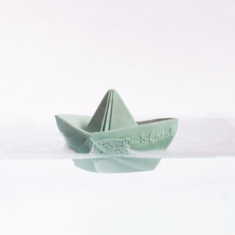 Badespielzeug “Origami Boat Mint”