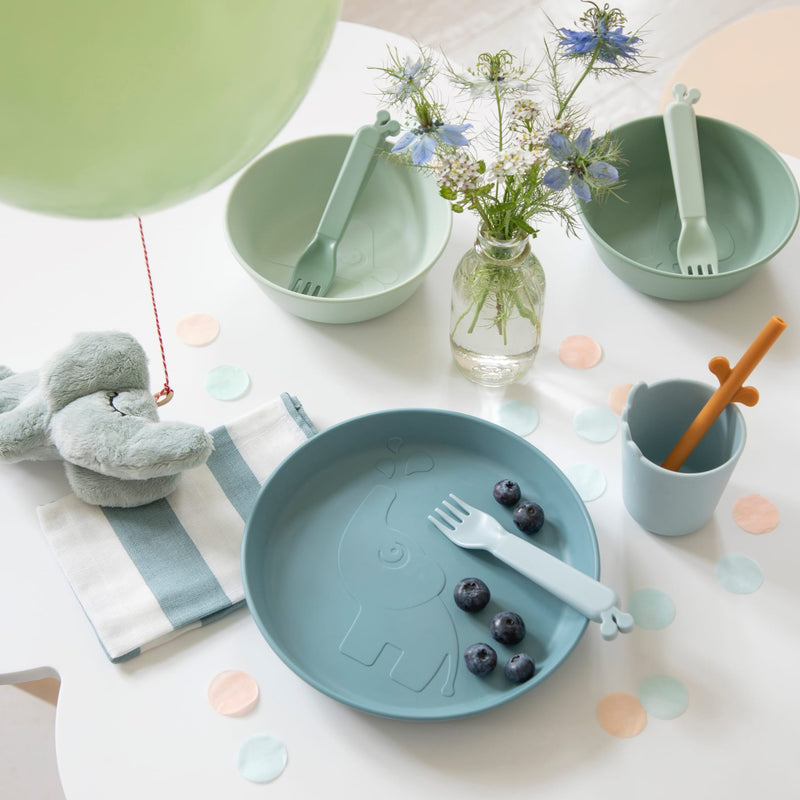 Kinder-Strohhalme “Peekaboo Blue Mix” 5er Pack