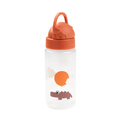 Trinkflasche mit Strohhalm “Happy Clouds Papaya”