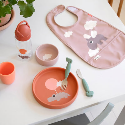 Kindergeschirrset “Happy Clouds-Papaya” 3er Pack