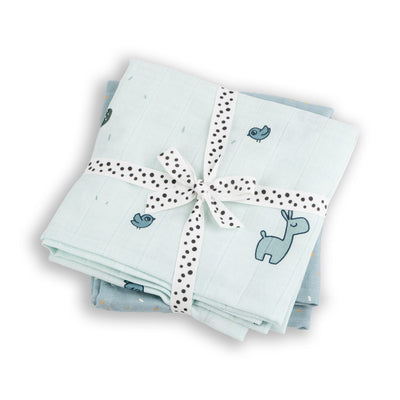 Mulltücher “Wrap Lalee Blue” 2er Pack