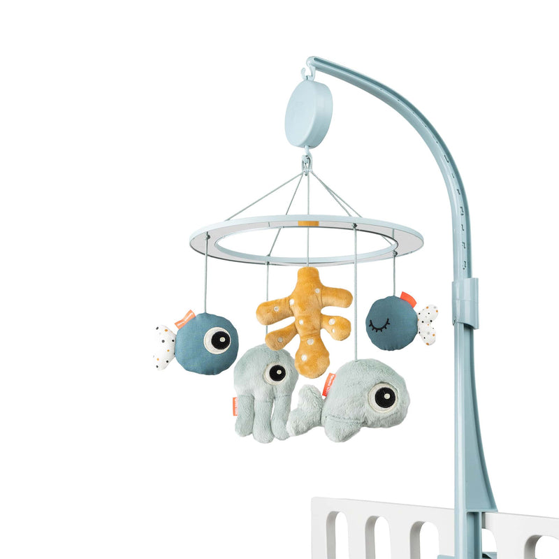 Baby-Mobile “Mirror Sea Friends Blue” mit Musik