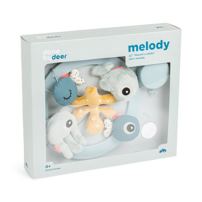 Baby-Mobile “Mirror Sea Friends Blue” mit Musik