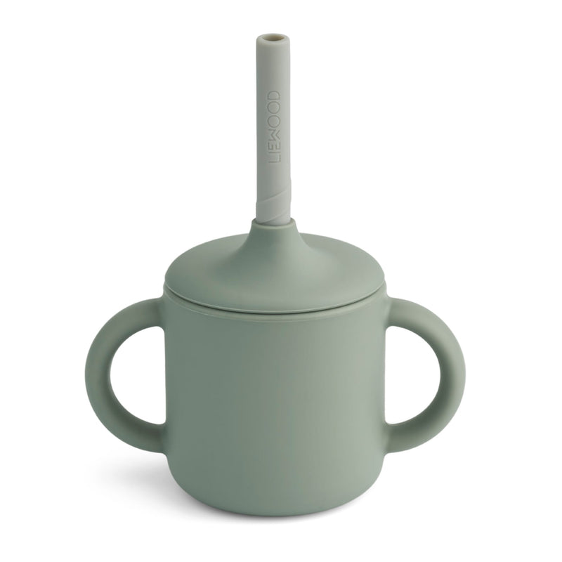 Schnabeltasse für Kinder “Cameron Faune Green / Dove Blue Mix”