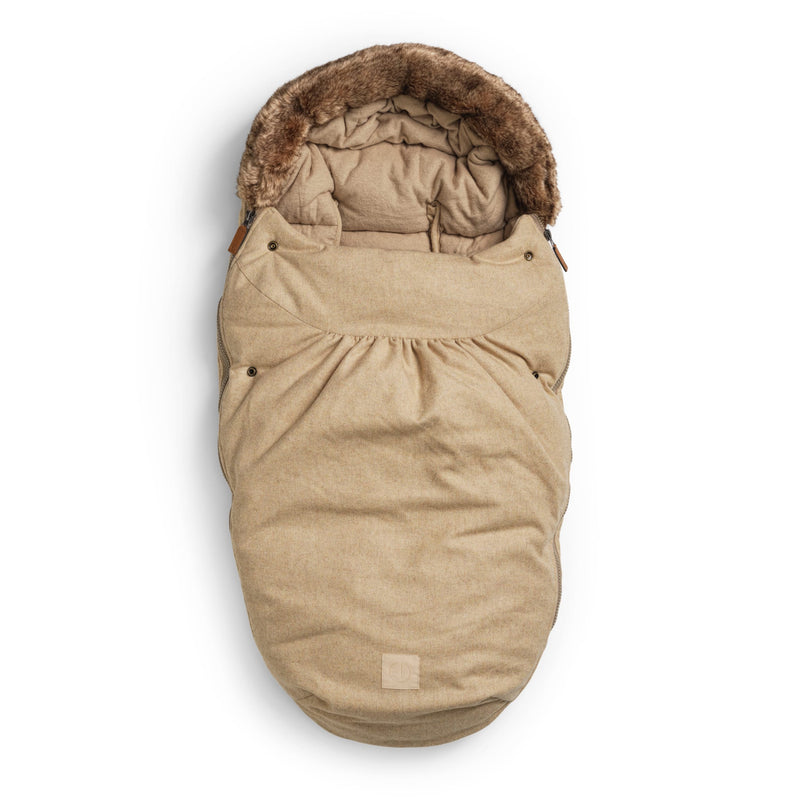 Wollfußsack “Pure Khaki“