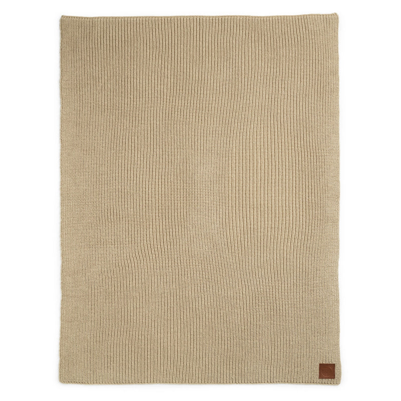 Baby-Strickdecke aus Wolle “Pure Khaki“