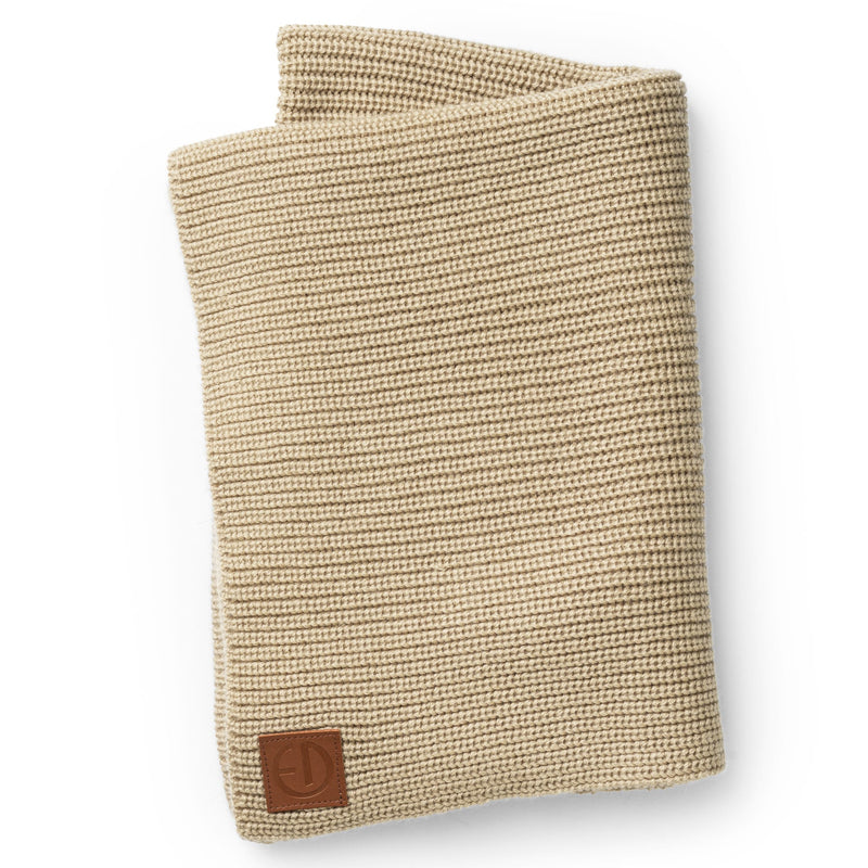 Baby-Strickdecke aus Wolle “Pure Khaki“