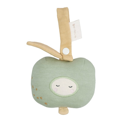 Rasselanhänger aus Bio-Baumwolle “Green Apple”
