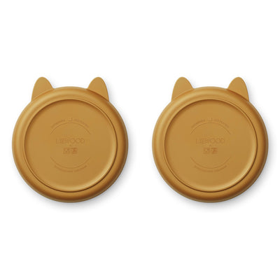 Kinderteller “Mae Rabbit Golden Caramel” 2er Pack