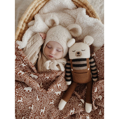 Strickkuscheltier "Large Polar Bear Nut Overalls"
