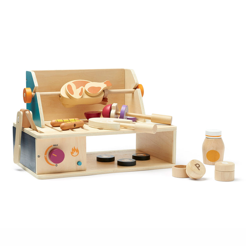 Spielzeug Tischgrill-Set “Kid´s Hub” aus Holz