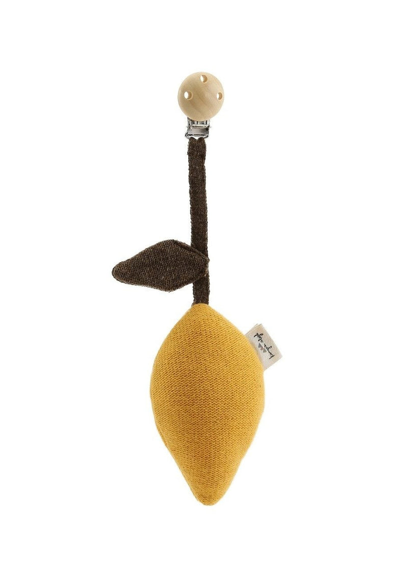 Kinderwagen-Anhänger “Lemon Mustard / Army” mit Glöckchen