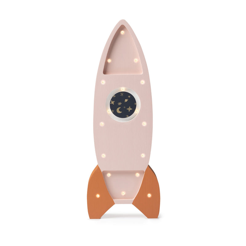 Handgemachte Kinderlampe aus Holz “Rocket”