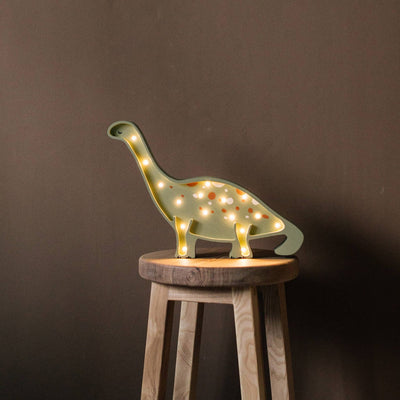 Handgemachte Kinderlampe aus Holz “Dino”