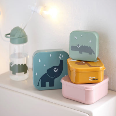Snackbox-Set für Kinder “Deer Friends Blue Mix” 3er Pack