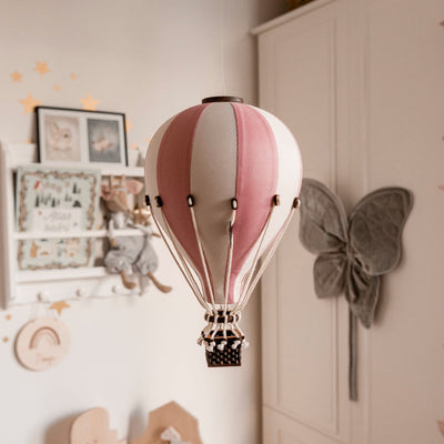 Heißluftballon “Rosa / Vanille“ M